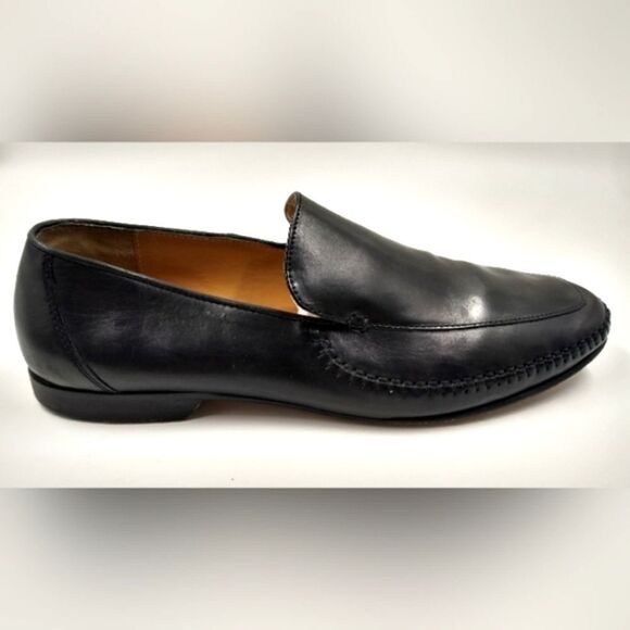 Johnson & Murphy Black Leather Loafers Shoes size 11 - Picture 5 of 16